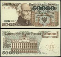 50.000 złotych 1.12.1989, seria AC, numeracja 42