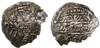 denar 1157–1166, Aw: Cesarz siedzący na tronie n