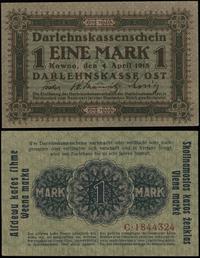 1 marka  4.04.1918, Kowno, seria C, numeracja 18