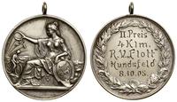 odznaka nagrodowa przed 1905, Postać siedząca w 