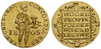 dukat 1805, Utrecht, złoto, 3.52 g, bardzo ładny