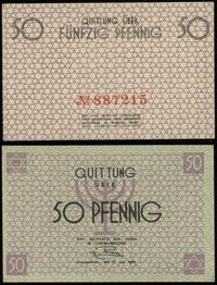 50 fenigów 15.05.1940, numeracja 887215 w kolorz