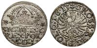 grosz 1613, Kraków, moneta o subtelnej patynie, 