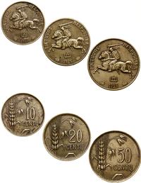 zestaw: 10, 20 i 50 centów 1925, Birmingham, raz