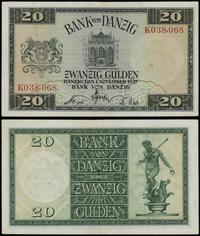 20 guldenów 1.11.1937, seria K, numeracja 038068