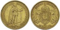 10 koron 1902, Kremnica, złoto "900", 3.36 g