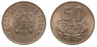50 groszy 1949, Kremnica, piękne z patyną miedzi
