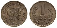 1 złoty 1949, Kremnica, patyna, piękna miedzioni