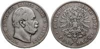 5 marek 1876 C, Frankfurt, nieco rzadsza mennica