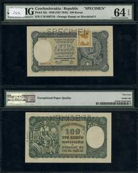 100 koron 7.10.1940, seria C10, numeracja 949718