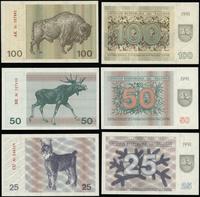 zestaw 7 banknotów 1991, w zestawie: 1 talonas s