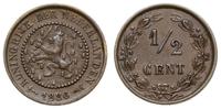 Niderlandy, 1/2 centa, 1886