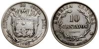 10 centavos 1892, Birmingham, srebro próby '750'
