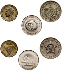 zestaw 3 monet, w skład zestawu wchodzi 5 centav