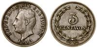 3 centavos 1915, Filadelfia, miedzionikiel, KM 1