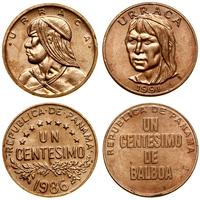 zestaw 2 monet, w skład zestawu wchodzi 1 centes