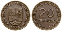 20 centavo 1936, Lizbona, brąz, KM 64
