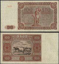 100 złotych 15.07.1947, seria B, numeracja 95472