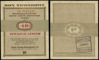 bon na 10 centów (0.10 dolara) 1.01.1960, seria 