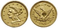 2 1/2 dolara 1853, Filadelfia, typ Liberty head,