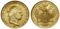 dukat 1848 A, Wiedeń, złoto 3.46 g, bardzo ładne