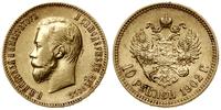 10 rubli 1902 A•P, Petersburg, złoto 8.61 g, mie