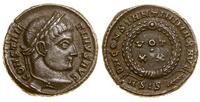 follis 321–324, Siscia, Aw: Głowa cesarza w wień