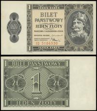 1 złoty 1.10.1938, seria ID, numeracja 5186530, 