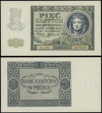 5 złotych 1.08.1941, seria AE, numeracja 0273019