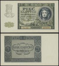 5 złotych 1.08.1941, seria AE, numeracja 0273070