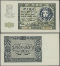 5 złotych 1.08.1941, seria AE, numeracja 0273009