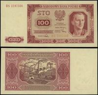 100 złotych 1.07.1948, seria HS, numeracja 21975