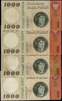 zestaw: 4 x 1.000 złotych 29.10.1965, serie: 2 x