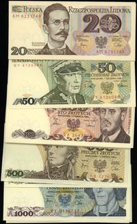 zestaw 48 banknotów z lat 1982-1988, w zestawie: