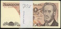 zestaw 100 banknotów o nominale 100 złotych, ser