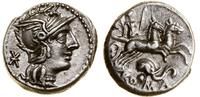 denar 251 pne, Rzym, Aw: Głowa Romy w hełmie w p