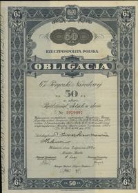 obligacja 6% na 50 złotych w złocie 2.01.1934, W