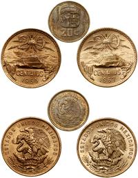 zestaw 3 monet, Meksyk, w skład zestawu wchodzi 