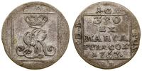 1 grosz srebrny 1767 FS, Warszawa, wysoka korona