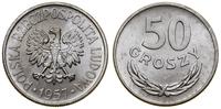 50 groszy 1957, Warszawa, aluminium, Parchimowic