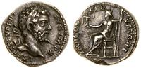 denar 198, Rzym, Aw: Głowa cesarza w wieńcu laur