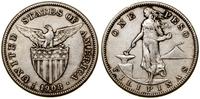 1 peso 1908 S, San Francisco, srebro próby 800, 