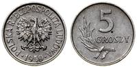 5 groszy 1959, Warszawa, aluminium, piękne, Parc