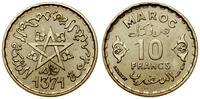 Maroko, 10 franków, AH 1371 (1952 AD)