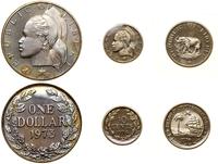 zestaw 3 monet, w skład zestawu wchodzi 1 dolar 