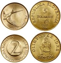 zestaw 2 monet, w skład zestawu wchodzi 5 tolaró
