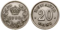 20 bani 1900, miedzionikiel, KM 30