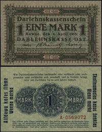 1 marka 4.04.1918, Kowno, seria A, numeracja 056