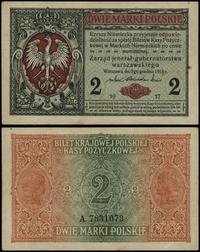 2 marki 9.12.1916, "jenerał", seria A, numeracja