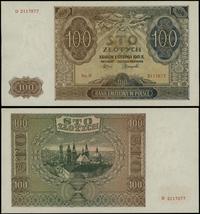 100 złotych 1.08.1941, seria D, numeracja 211787